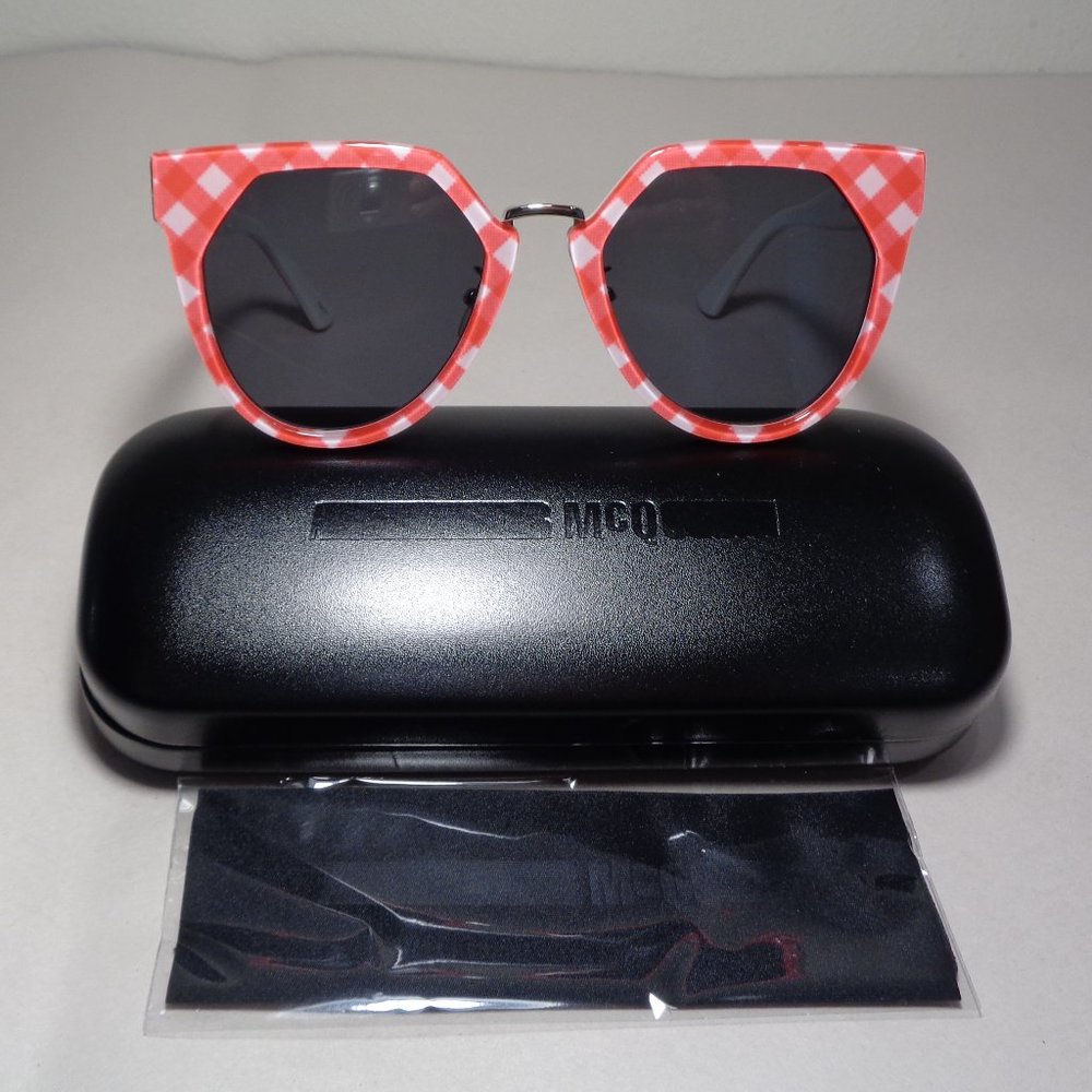 McQ by Alexander McQueen MQ0149SA Red White Grey New Women's Sunglasses